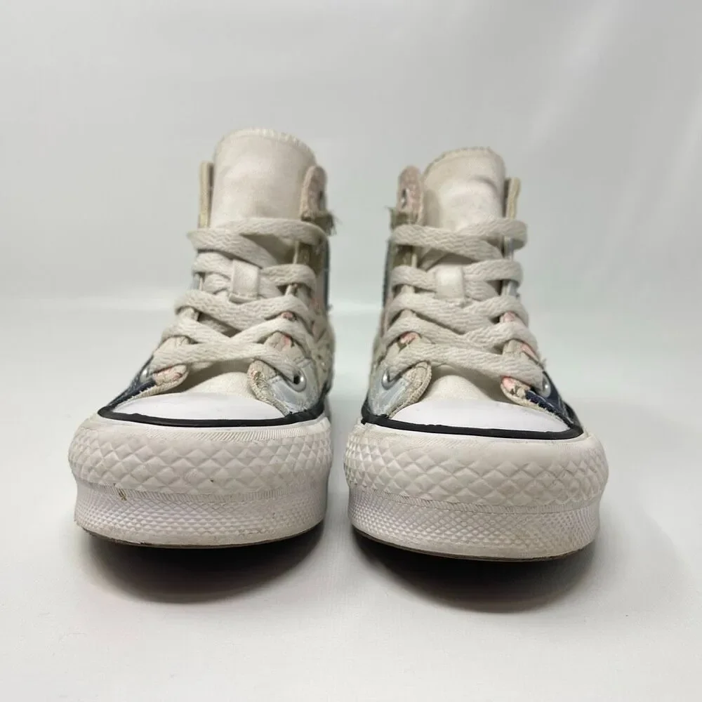 Converse High Top Picnic Patchwork Lace Up Sneaker Shoes Youth Toddler Size 11
